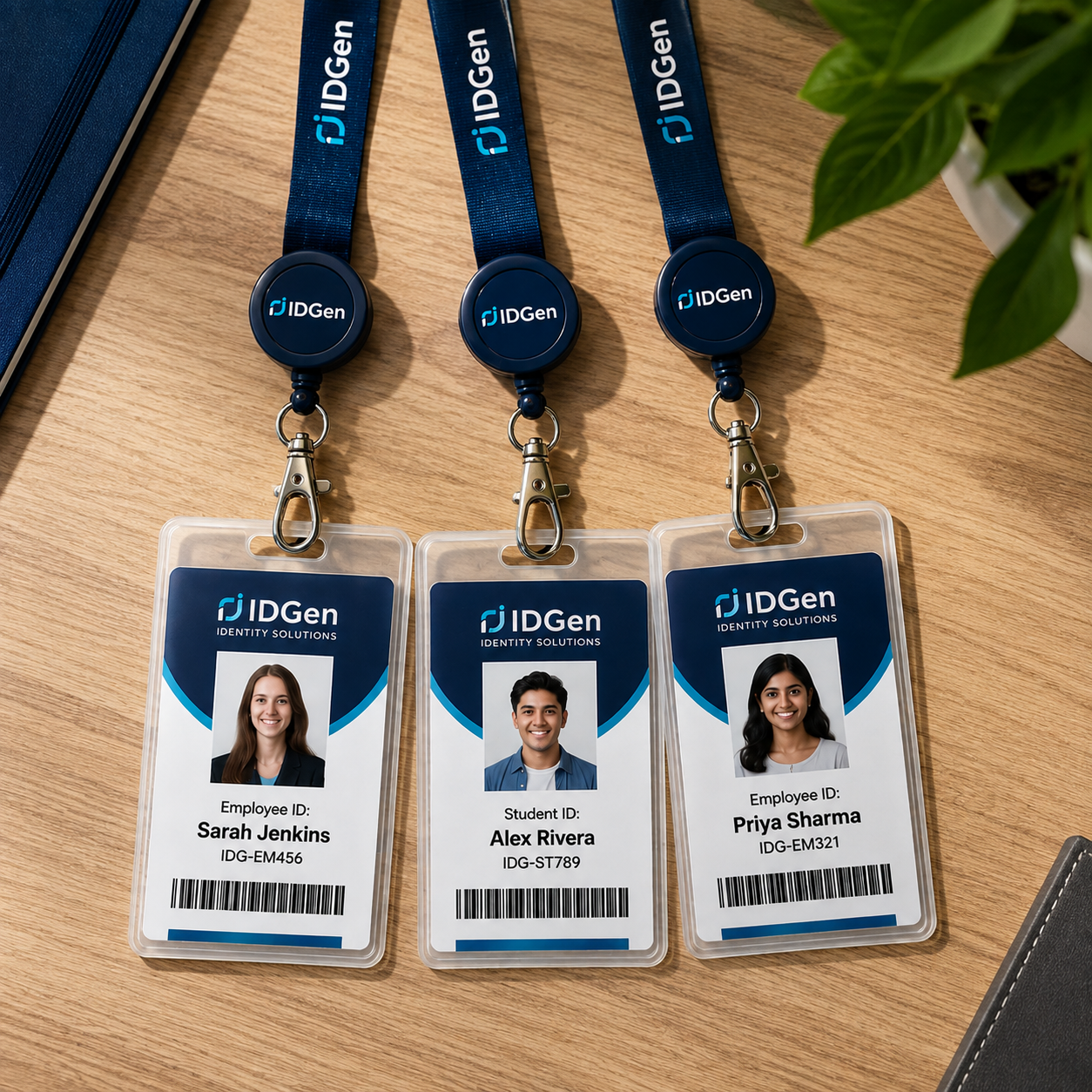 ID card design and brand-aligned visual identity customization by IDGen