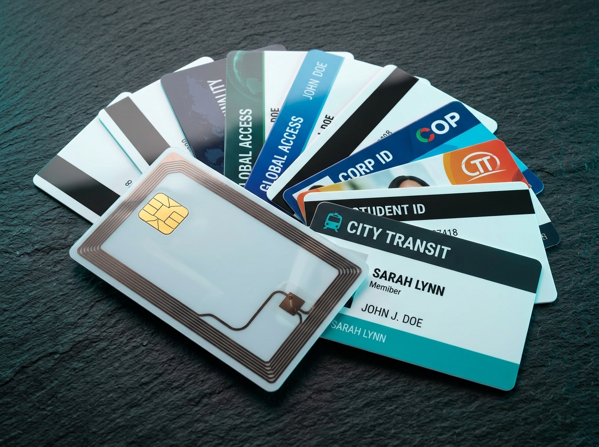 30-Mil PVC Smart Cards Solid Virgin PVC Core ID Cards and Smart RFID Media for Your City