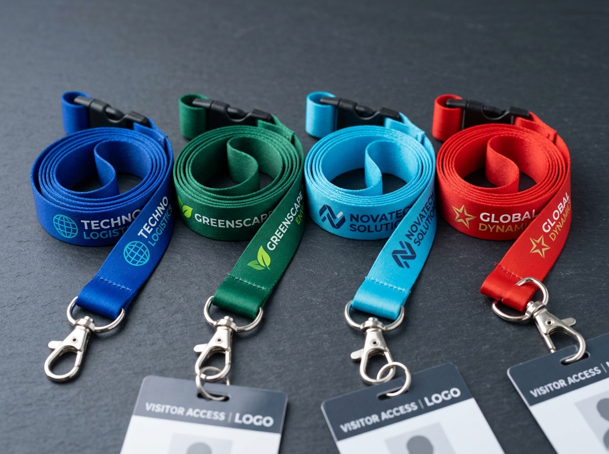 Custom Printed 20mm Satin Neck Lanyards with Ultrasonic Sealing