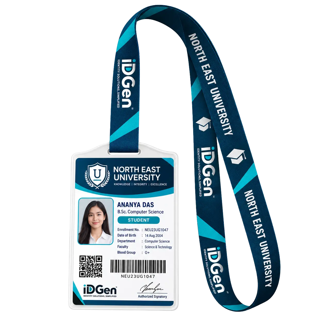 Student & University Campus Cards Institutional Student ID Card printed by iDGen for schools, colleges and universities