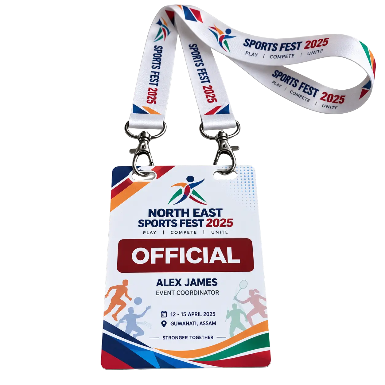Single & Dual Hook Configurations Single hook and dual hook event badge configurations by IDGen