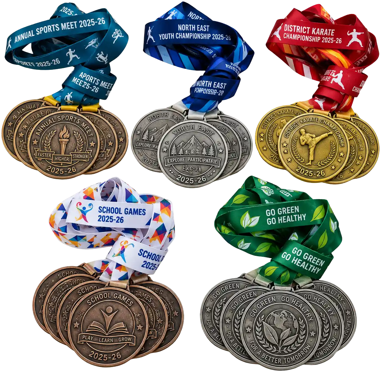 High-Relief Die-Cast Gold Medal